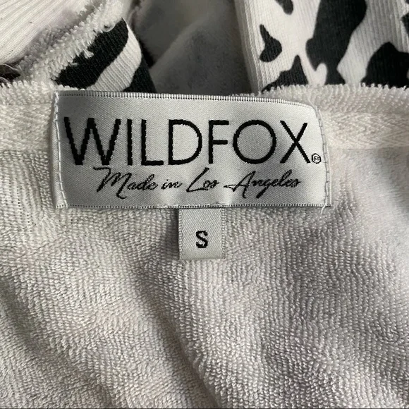 Wildfox Wildcat Snow Leopard Ruffle Sweatshirt - Picture 4 of 7